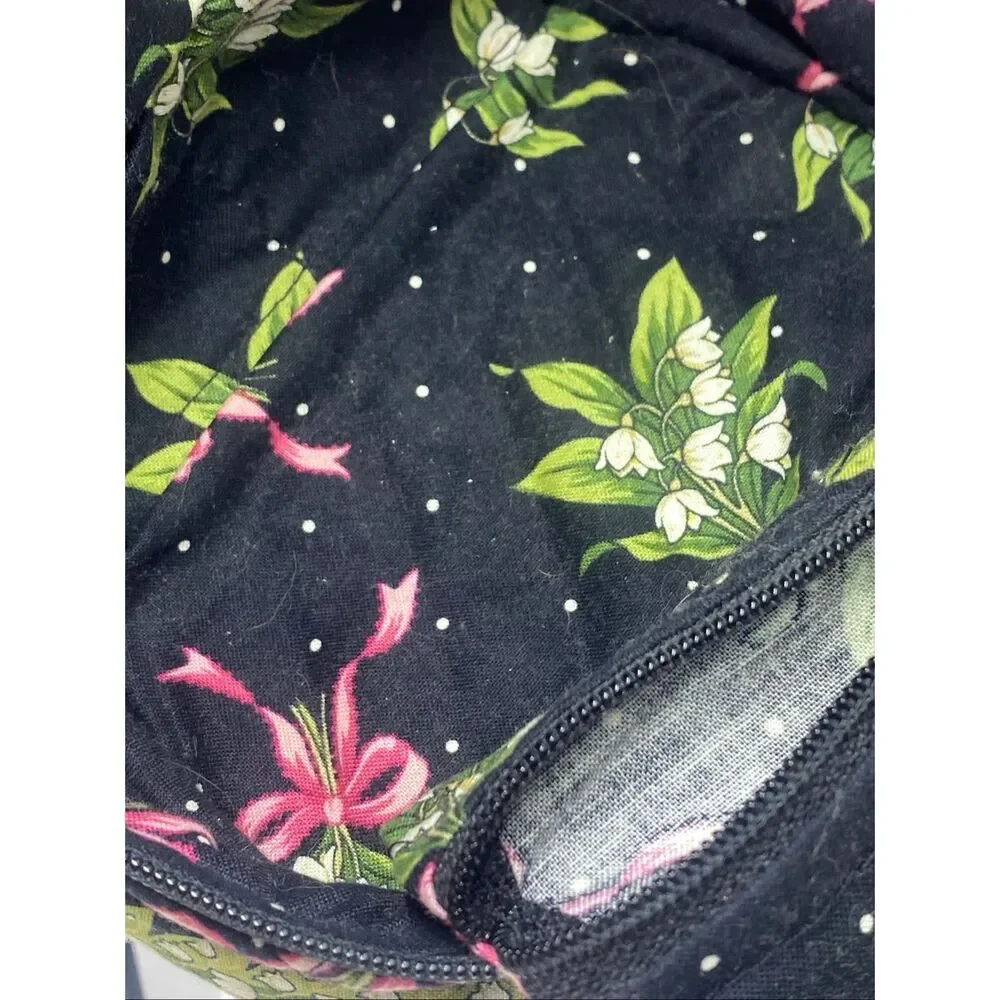 Vera Bradley New Hope Jewelry Case Travel Organizer Retired Pink Ribbon Vintage